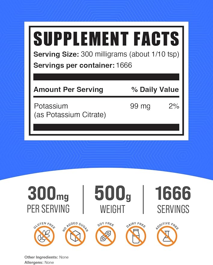 Magnesium Citrate 500g + Potassium Citrate 500g Bundle