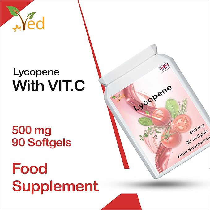 Lycopene 500 mg | 90 Softgel 3 Month Supply.