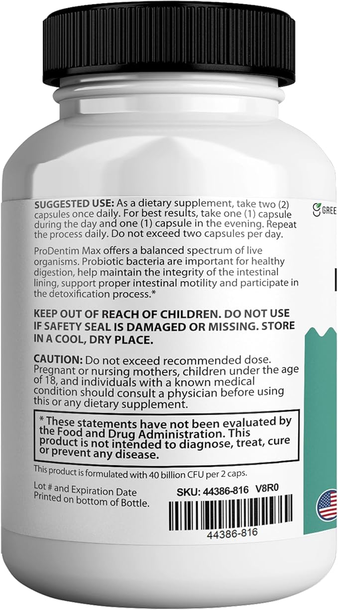 Max for Gums and Teeth Health - 40 Billion CFU Advanced Oral Probiotics Fresh Breath Support - 60 Capsules (10 Pack)