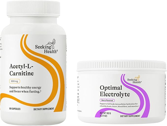 Seeking Health Acetyl-L-Carnitine - Acetyl-L-Carnitine Supplement - Supports Energy Healthy Fat Metabolism &amp Memory Health - 500 mg 90 Capsules