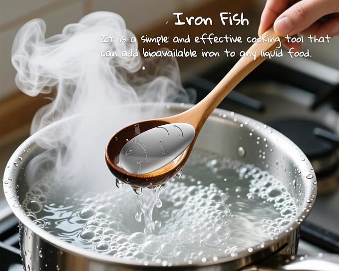 Iron Fish Natural Iron Supplement No Nausea No Constipation Food Grade Safe Reusable Up to 2000 Days for Women Vegetarians Vegans &amp Anemia Support