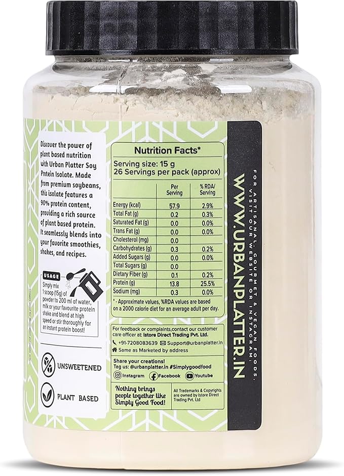Soya/Soy Protein Isolate Powder 400G / 14.1Oz (Nutritional Dairy Free And Gluten Free)