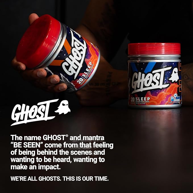 GHOST Sleep Dietary Supplement Apple Pie - Recovery &amp Rest with Premium Ingredients Including Melatonin Colostrum &amp Ashwagandha - Supports Sleep Quality - Gluten-Free &amp Sugar-Free