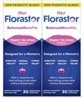 Florastor Probiotics for Women Digest and De-Stress Probiotics for Digestive Health Vaginal Probiotic and L-Theanine for Mind and Body Wellness 60 Capsules