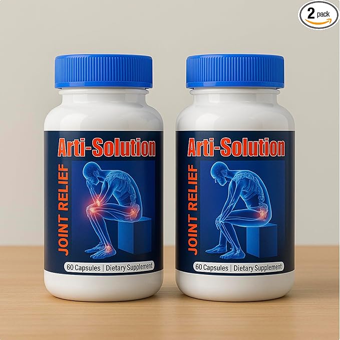 Arti-Solution Joint Support Supplement 2 Pack | 60 Capsules Each | Natural-Based Formula | Daily Routine Add-On | Flex No Artificial Additives | Mobility Focus | Adult Use