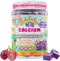 Kids Calcium Soft Chews + D3 &amp K2 for 9+ Calcium Gummies with Calcium Citrate &amp Red Algae Calcium Lion's Mane Omega-3 Magnesium for Bone Health Teeth Energy Brain &amp Mṍṍd Support 60