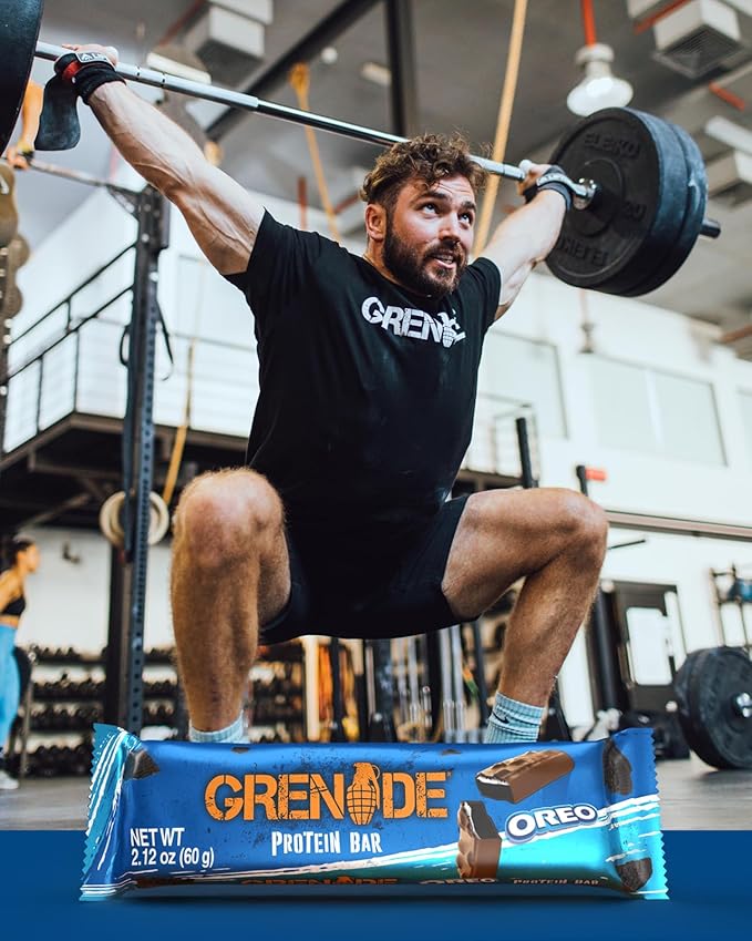 Grenade OREO Milk Chocolate High Protein Bar 20g Protein and 1 g Sugar per Snack Bar 12 Count 2.1 oz Bars