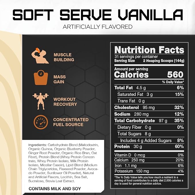 Clean Gainer - Creamy Vanilla 10 lbs