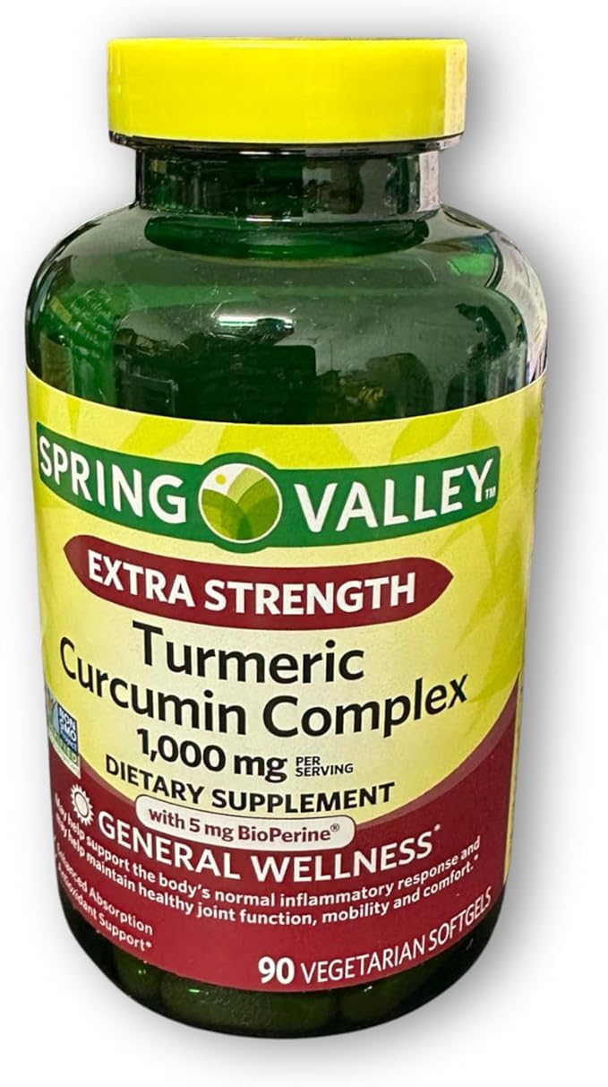 Turmeric Curcumin 1000 mg- Complex Extra Strength 90 softgels (Pack of 1) Boxed by Fusion Shop Store