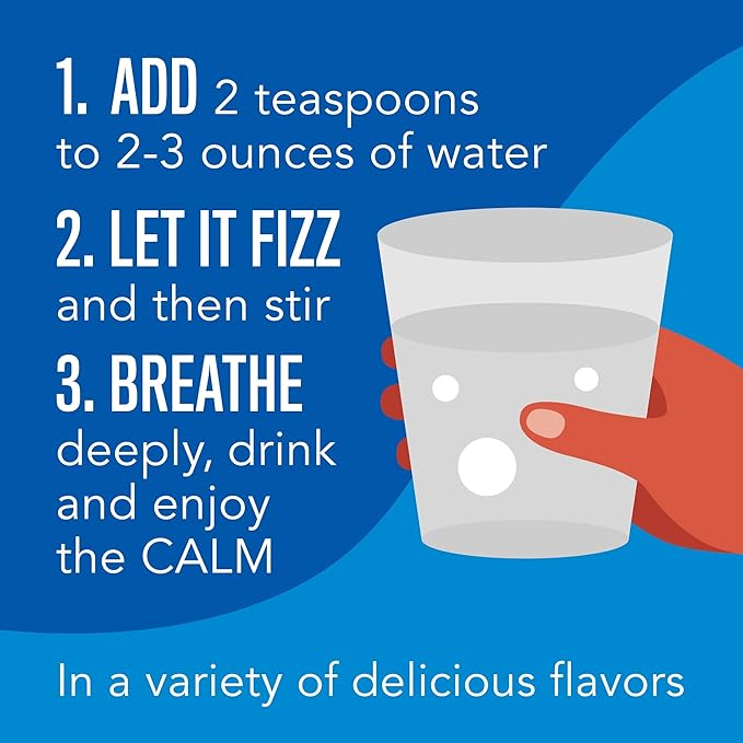 Natural Vitality Calm Magnesium Supplement Anti-Stress Drink Mix Powder Gluten Free Vegan &amp Non-GMO Cherry 8 oz