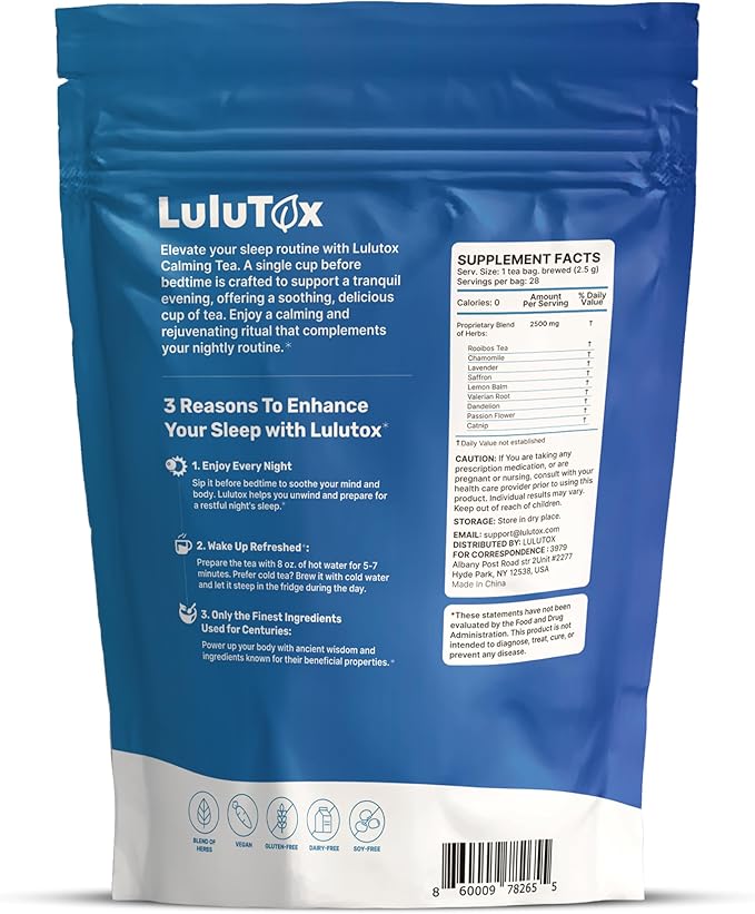 Wellamoon Sleep Patches &amp Lulutox Sleep Tea Bundle (84 Patches &amp 28 Servings)