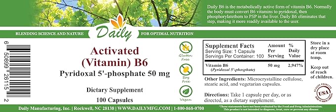 Daily Manufacturing Activated Vitamin B6