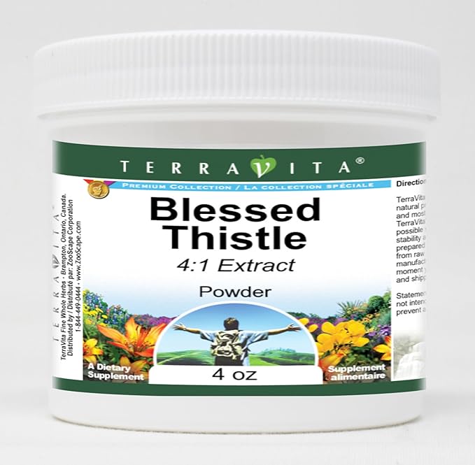 Terravita Blessed Thistle 4:1 Extract Powder (4 oz ZIN: 522980) - 3 Pack
