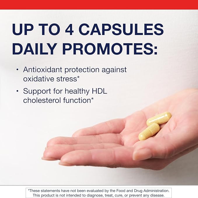 Metagenics CardioLux HDL - Advanced Heart Health &amp Cholesterol Support Supplement* - with Lycopene Pomegranate Extract &amp Quercetin - Supports HDL Antioxidant Defense* - 120 Capsules