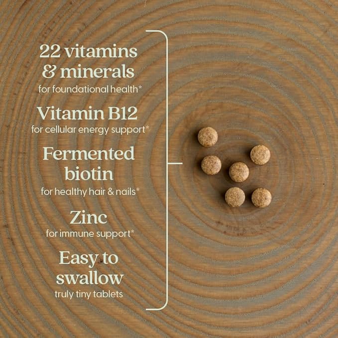 New Chapter Tiny Tabs Multivitamin with 20+ Nutrients for Immune Cellular Energy &amp Stress Support Including Vitamin D3 + B Vitamins 192 Count