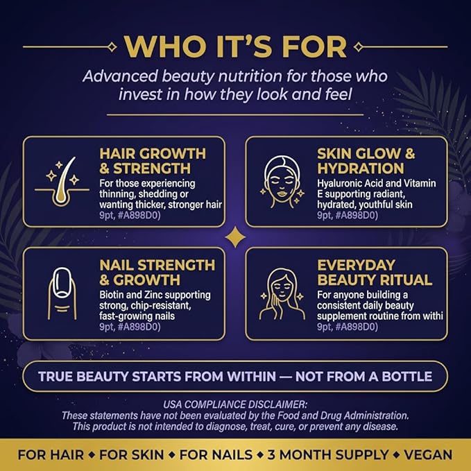 Biotin 10000mcg with Keratin Hyaluronic Acid &amp Coconut Oil | 180 Advanced Softgels Fast Absorption 3 Month Supply | Supports Strong Hair Skin &amp Nails | Non-GMO Gluten-Free UK Made