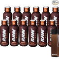 RAW- High Protein Chocolate Nutrition Shake 12-Pack (30g Protein Ready-to-Drink) + Free Reusable Water Bottle – Custom bundled by MOOCHI