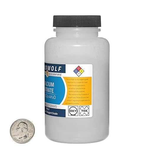 Calcium Nitrate / 3 Pounds / 6 Bottles / 99% Pure Reagent Grade/Prills