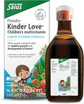 Floradix Kinder Love Children's Multivitamin - Herbal Supplement - Liquid Multivitamin for Kids - Vitamins A C D &amp E Calcium &amp More - Vegetarian Non-GMO Gluten-Free - 16.9 fl oz