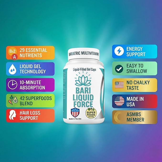 Post Bariatric Multivitamin - 3 Pack of Bariatric Liquid Force Multivitamin