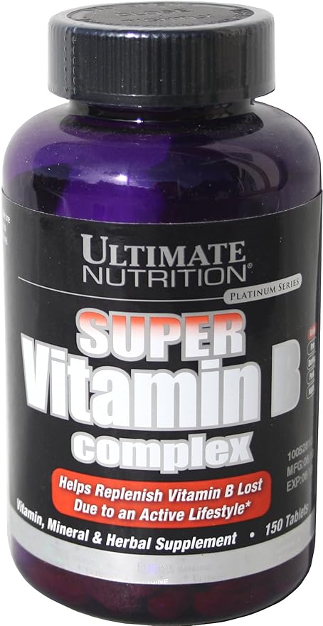 Ultimate Nutrition Vitamin B Complex Vitamin for Eye and Heart Health Support Energy Metabolism Vitamin Mineral and Herbal Supplement 150 Tablets