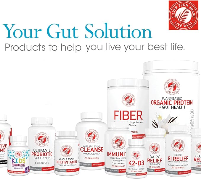 Sensitive Gut Fiber Supplement - Each Tub = 30 Scoops = 30 Day Supply - 6 Grams of Dietary Fiber Per Serving - with Galactomannan Guar Fiber Baobab Fruit Powder (1 Tub)