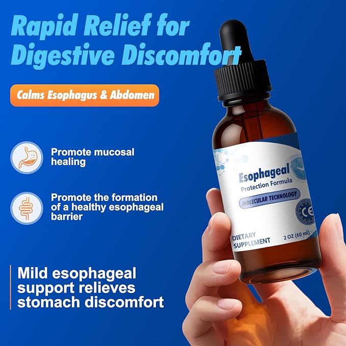 Supports Protect Heartburn Relief Digestion &amp Throat Support Sodium Alginate for Acid Reflux Taste Well 60 ml
