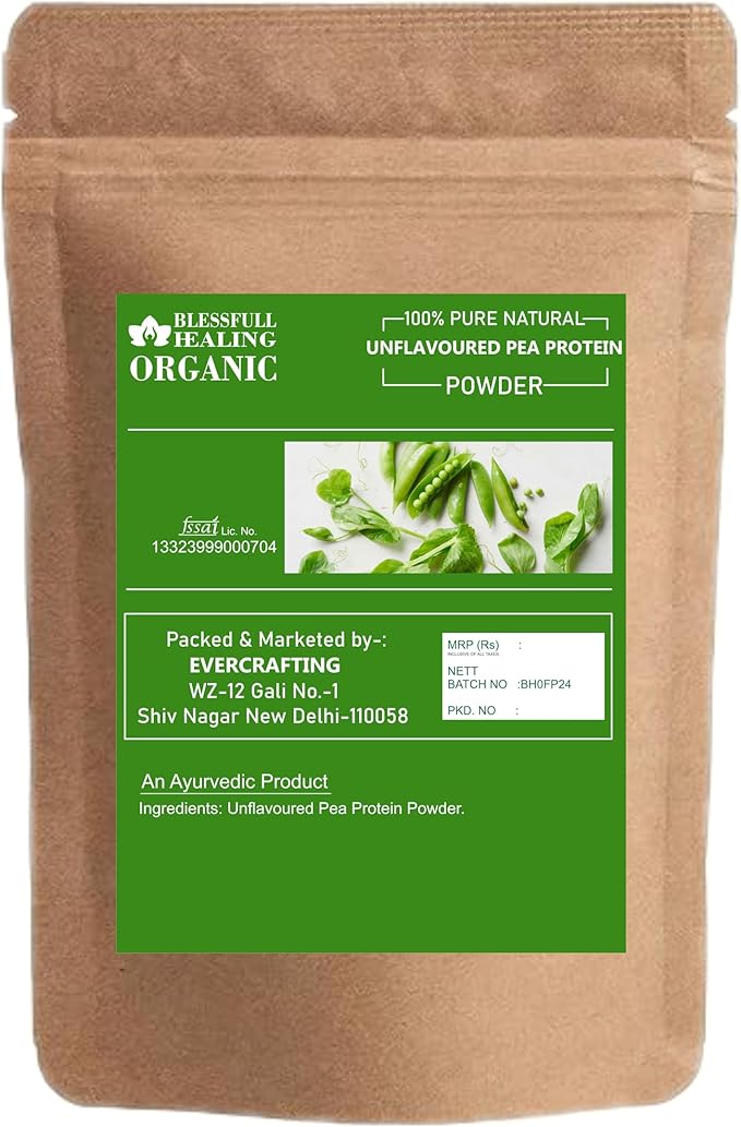 Organic Unflavoured Pea Protien Powder 100% Pure Natural 300 Gram / 10.58 oz