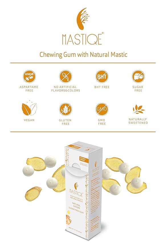 Mastiqe Sugar Free Hard Chewing Gum with Natural Mastic (Variety Pack)