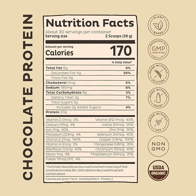 KOS PowerPlant Bundle (Organic Plant-Based Chocolate Protein Powder + Organic Reds Blend + Organic Greens Blend)