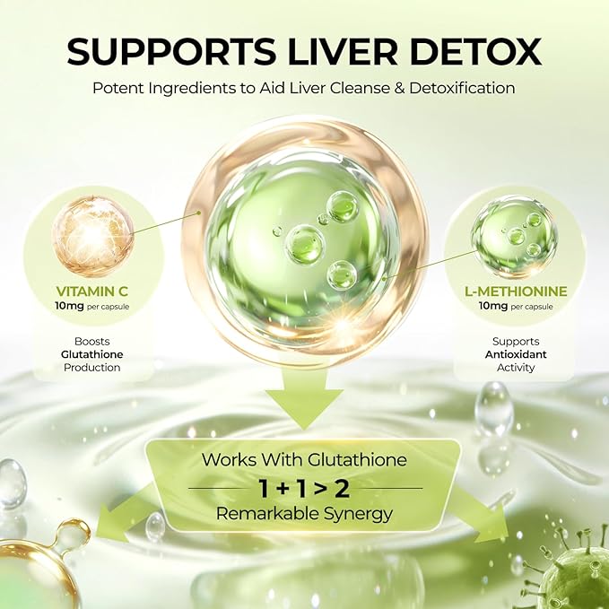 OxyEnergy Liver Cleanse Detox &amp Repair Supplement with 80% Milk Thistle Turmeric Inositol &amp Pueraria Support Liver Health Non-GMO Gluten-Free 90 Vegetarian Capsules Made in USA