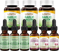 LOVITA 9-Piece Herbal Bundle - 3 Propolis Drops 3 Odorless Garlic &amp 3 Echinacea Liquids Immune &amp Heart Care (9 Pc)