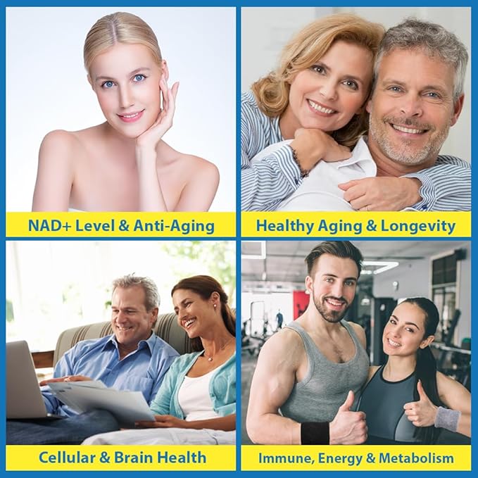 NMNH Supplement (Dihydronicotinamide Mononucleotide)500mg Per Serving NMNH NAD Supplements for Women &amp Men NMNH to Boost NAD+ Levels As We Age for Anti Aging Cell Health* Brain*  Energy- 60 C