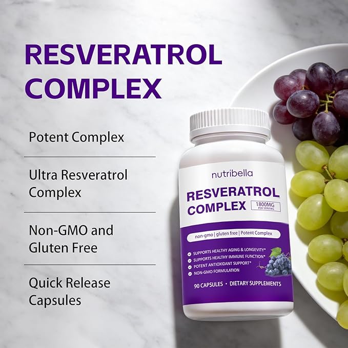 Nutribella Resveratrol Complex 1800 Capsules90 Capsules (1Pc)