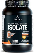 SASCHA FITNESS Hydrolyzed Whey Protein Isolate100% Grass-Fed (2.3 Pounds Peanut Butter)