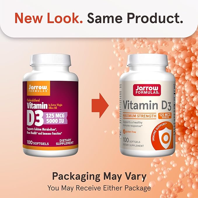 Jarrow Formulas Ubiquinol 100mg 120 Softgels &amp Vitamin D3 125mcg 100 Softgels Cardiovascular and Immune Support