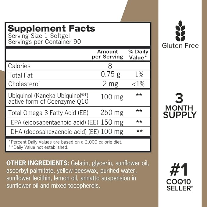 Qunol CoQ10 &amp Turmeric: Plus Ubiquinol CoQ10 90 Softgels &amp Turmeric Curcumin 2400mg 105 Capsules