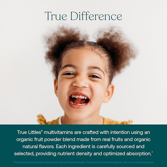 True Grace True Littles Daily Kids Multi - 120 Pectin Gummies - Immune Cognitive Bone &amp Eye Support - Clinically Studied Lutemax Kids Lutein &amp Vitamin D3 + K2 - Allergen Free &amp Vegan - 1