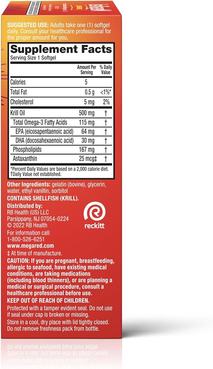 Schiff Vitamins Mega Red Extra Strength 45 Sgel