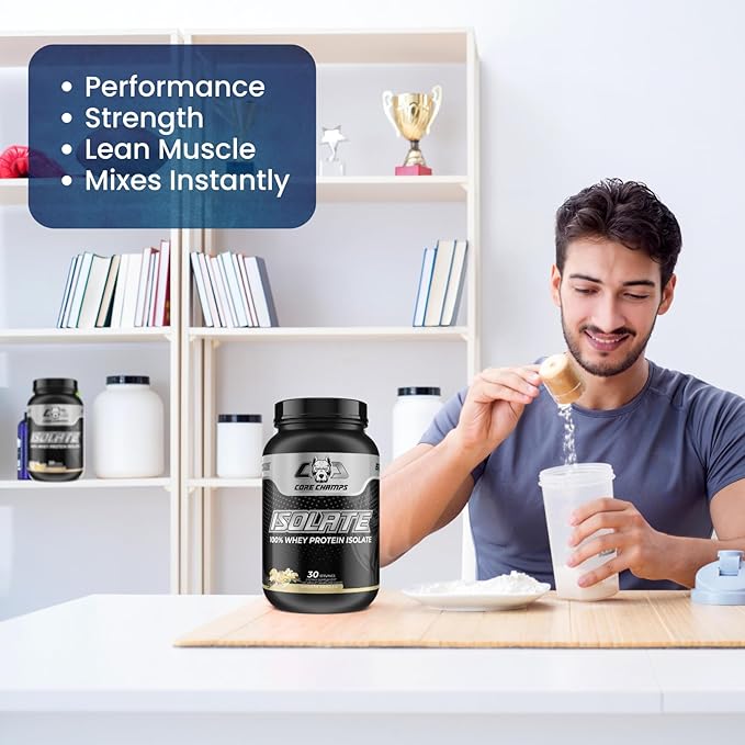 Isolate Protein Powder | 100% Whey Isolate | 25g Protein + All Essential Amino Acids | for Strength &amp Lean Muscle | 2 Pounds (Smooth Vanilla)