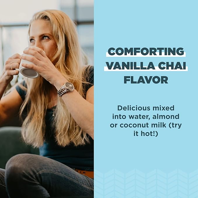 Ancient Nutrition Collagen Powder Protein Multi Collagen Protein Beauty + Sleep with Vitamin C Vanilla Chai Hydrolyzed Collagen Peptides Supports Skin and Nails Sleep 16.1oz
