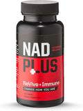 Revive + Immune | NAD+ Supplement with Vitamin C for Men &amp Women | RiaGev®-SR Formula with Immune Protection | Energy Anti Aging Support with Antioxidant | Vegan Non-GMO Gluten-Free (90 Tablets