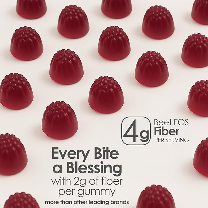 Clean Fiber Gummies for Men Clean Prebiotic Fiber Gummy Supplement Digestive Gut Health 60 Gummies
