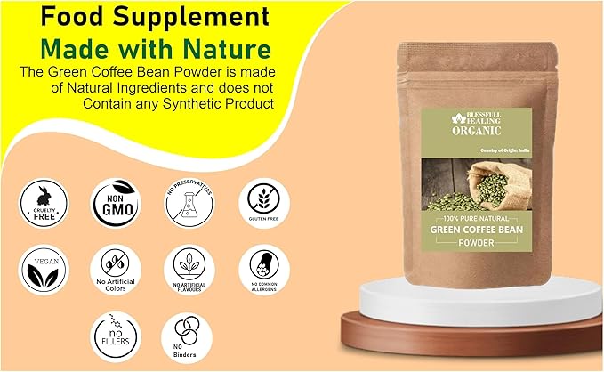 Organic Green Coffee Bean Powder 100% Pure Natural 300 Gram / 10.58 oz