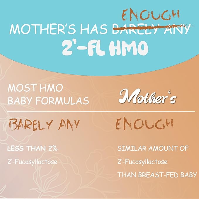 Mother's 2'-FL HMO Infant Prebiotic Powder - Gut Health&amp Immune Support Supplement 90g Vegan Non-GMO