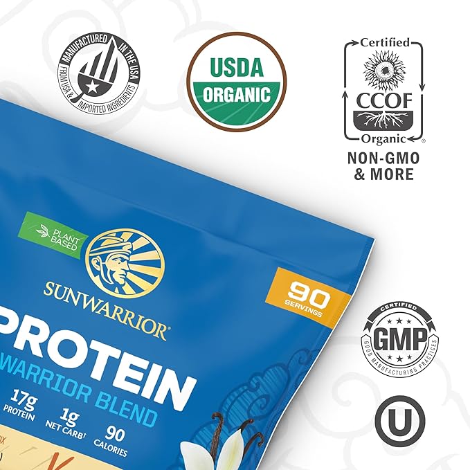 Chocolate Peanut Butter &amp Vanilla Organic Plant Based Protein Powder Set | Bundle &amp Save | Vegan Organic Protein Powder | Non-GMO Soy Dairy &amp Gluten Free (90 Servings Vanilla 30 Servings