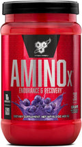 BSN Amino X Muscle Recovery &amp Endurance Powder with BCAAs 10 Grams of Amino Acids Keto Friendly Caffeine-Free Support Endurance Zero Sugar Grape 30 servings 15.34 Ounce (Packaging May Vary
