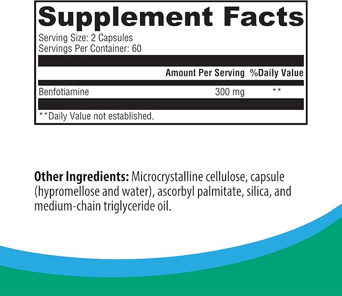 Rootcology by Dr. Izabella Wentz | Benfotiamine | 300mg Benfotiamine Form of Thiamine (Vitamin B1) | 120 Capsules