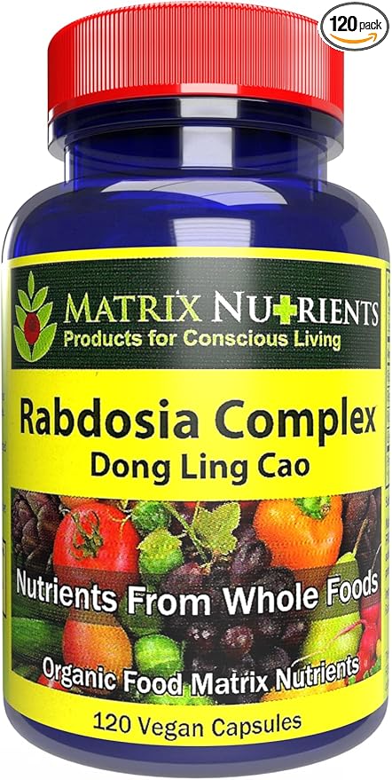 RABDOSIA Complex - Highly Potent Antioxidant for Maximum Cell Protection! - 100% Natural Ingredients: Rabdosia Extract Green Tea Resveratrol Rutin - Vegan Capsules (120ct)