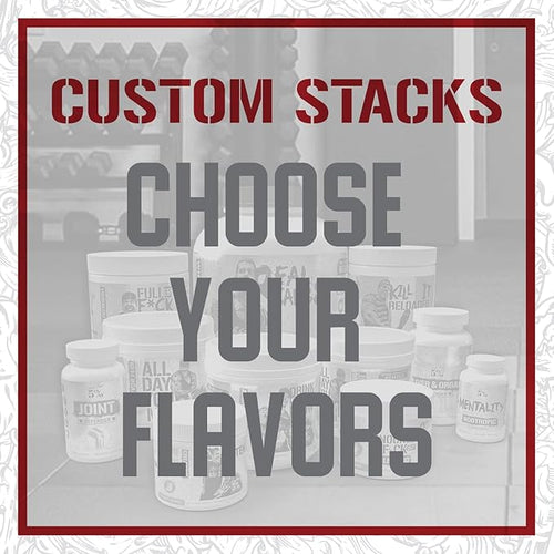 5% Nutrition Rich Piana 3-Stack | 5150 High-Stim Pre-Workout + FullAF Stim-Free Pre-Workout + AllDayYouMay Amino Acids BCAAs (Choose Your Flavors)